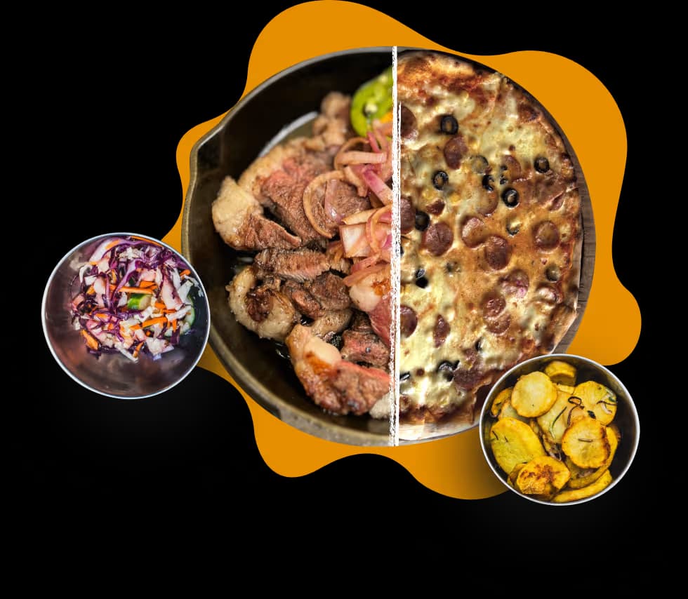 Geco Cafe dishes, from the grill to the pizza oven